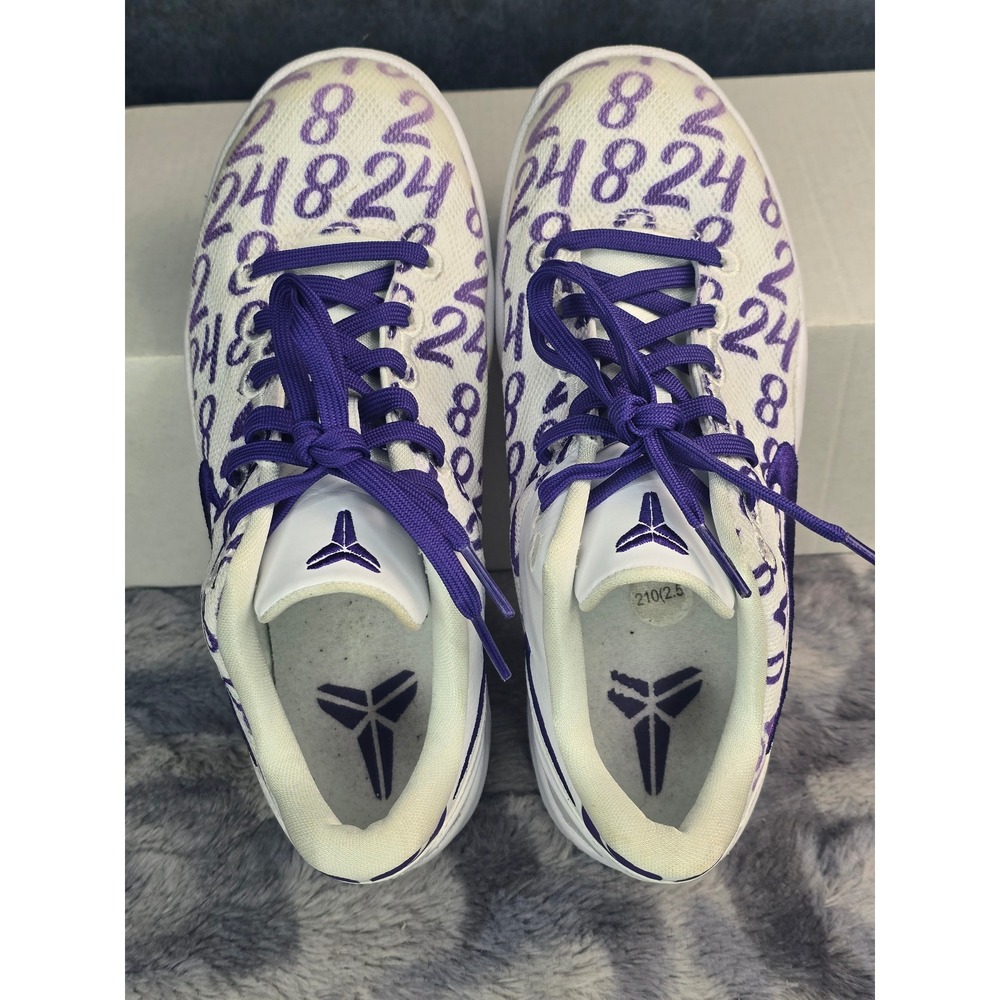 Nike Kobe 8 Protro Court Purple Kids Size 2Y FN0267-101 - Picture 4 of 6